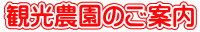 観光農園のご案内